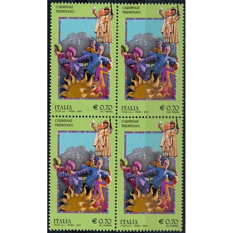 ITALY 2013 Termitano Carnival in quartet MNH**