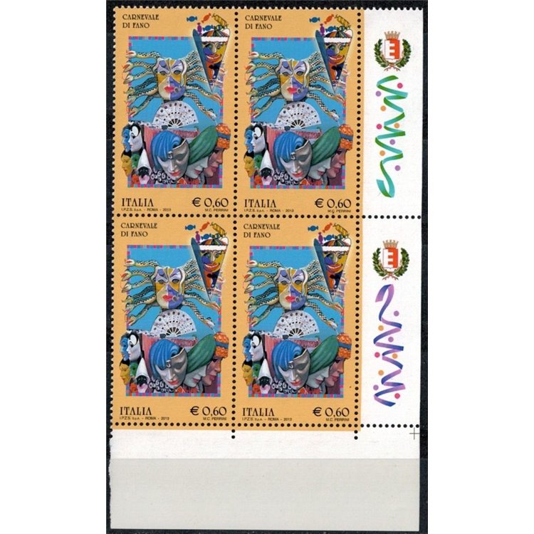 ITALY 2013 Carnival of Fano in set of four MNH**