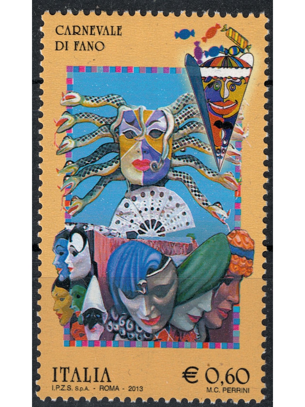ITALY 2013 Fano Carnival MNH**