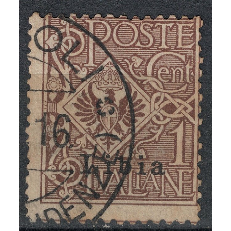 LIBYA 1912-17 1c brown us