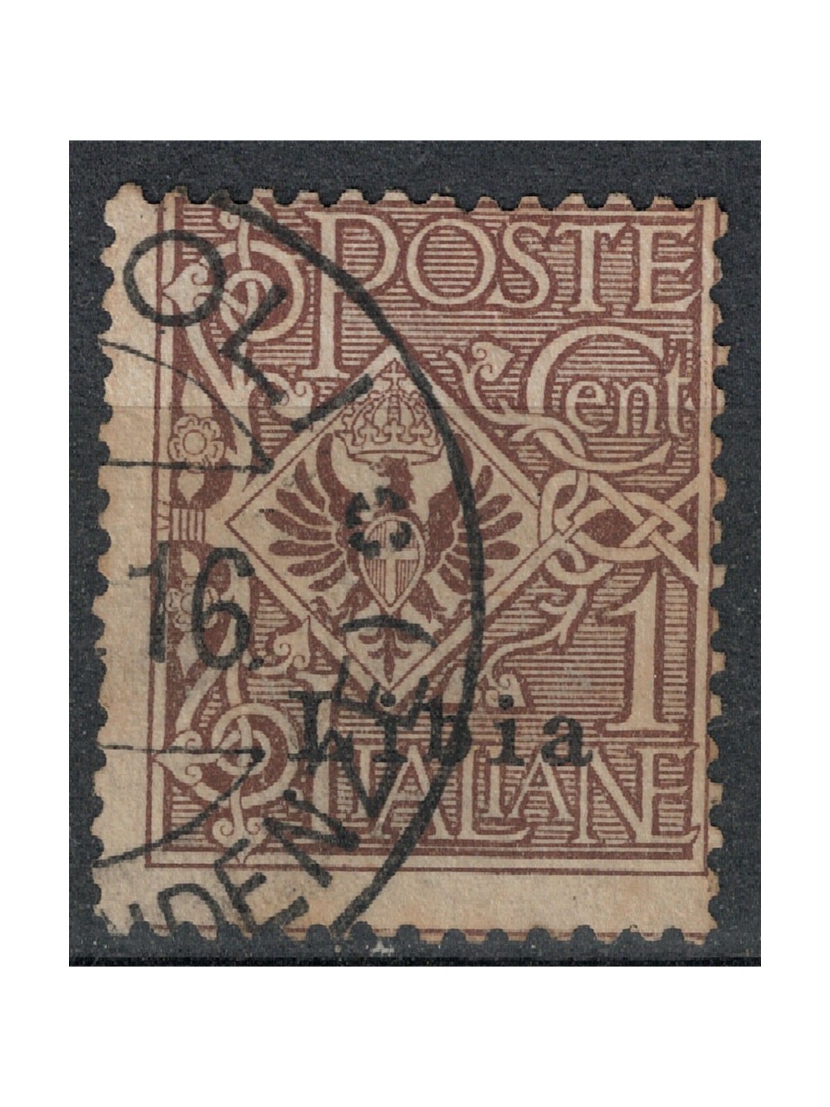 LIBYA 1912-17 1c brown us