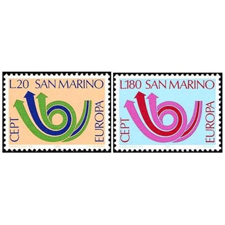 SAN MARINO 1973 Europe 2v MNH**