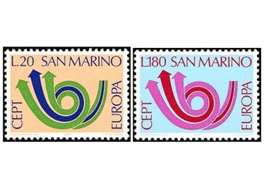 SAN MARINO 1973 Europe 2v MNH**