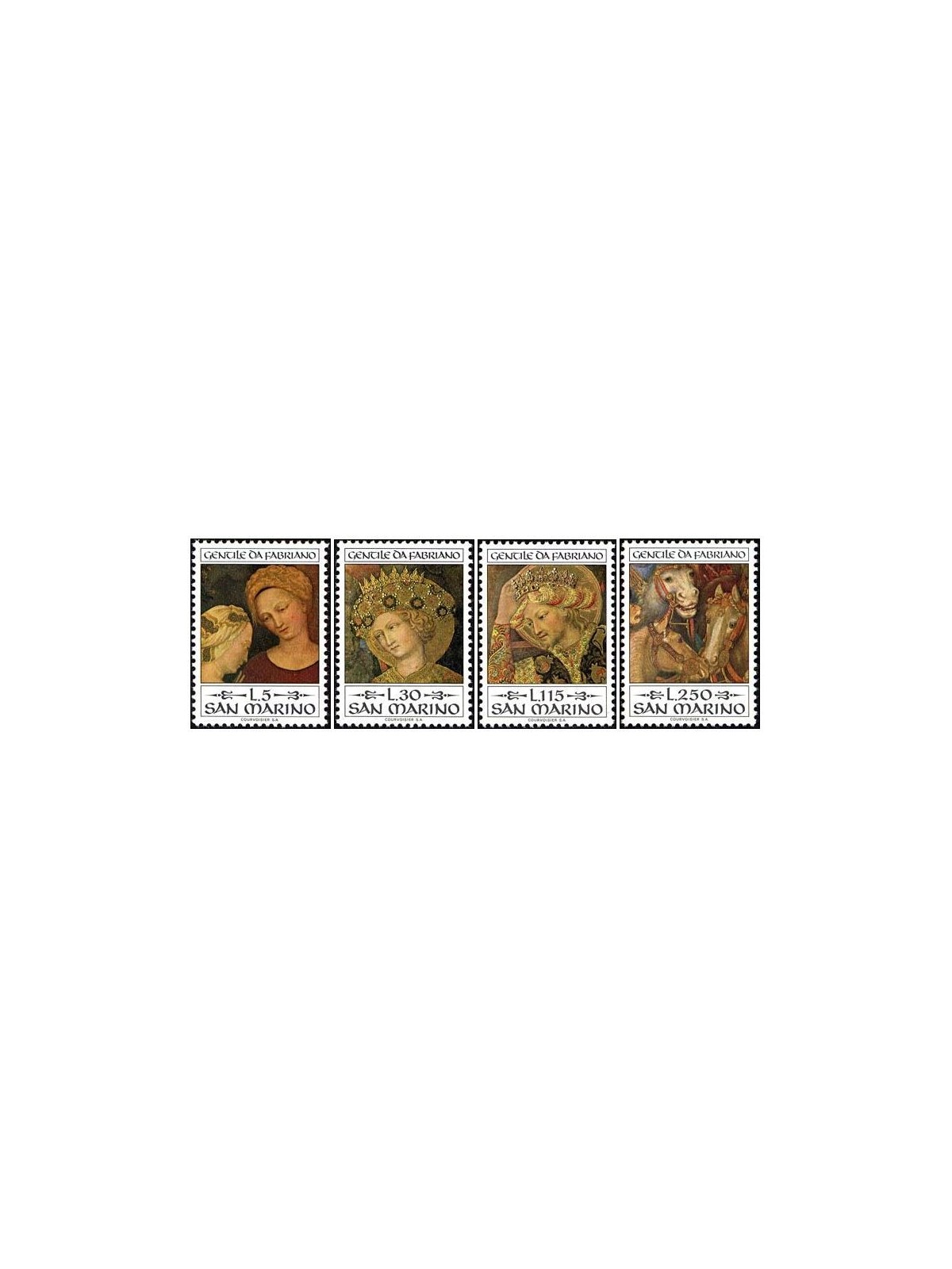 SAN MARINO 1973 Gentile da Fabriano 4v MNH**