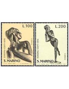 SAN MARINO 1974 Europa 2v MNH**
