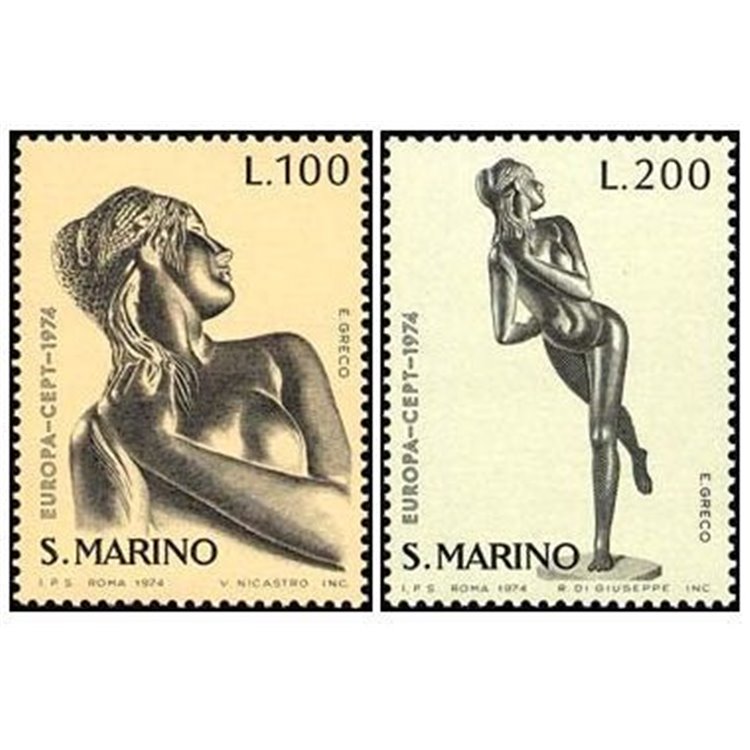 SAN MARINO 1974 Europe 2v MNH**
