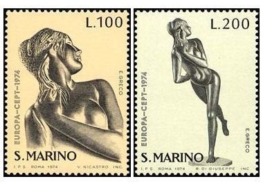 SAN MARINO 1974 Europa 2v MNH**