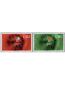 SAN MARINO 1974 UPU Centenary 2v MNH**