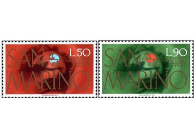 SAN MARINO 1974 UPU Centenary 2v MNH**