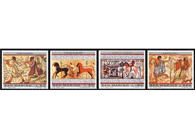 SAN MARINO 1975 Pittura etrusca 4v MNH**