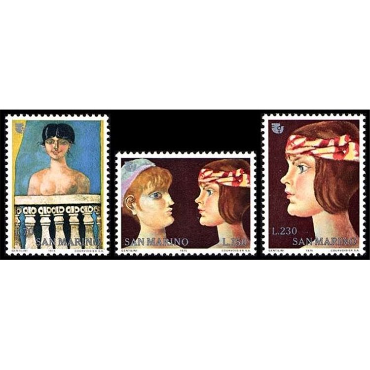 SAN MARINO 1975 Anno internazionale della donna 3v MNH**