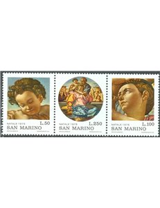 SAN MARINO 1975 Natale 3v MNH**