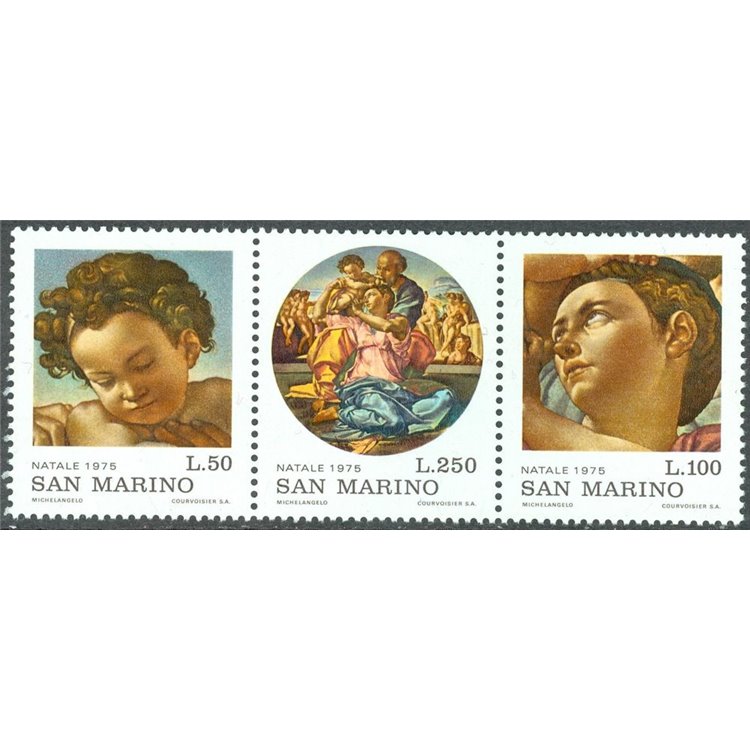 SAN MARINO 1975 Natale 3v MNH**