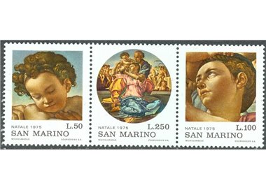SAN MARINO 1975 Natale 3v MNH**