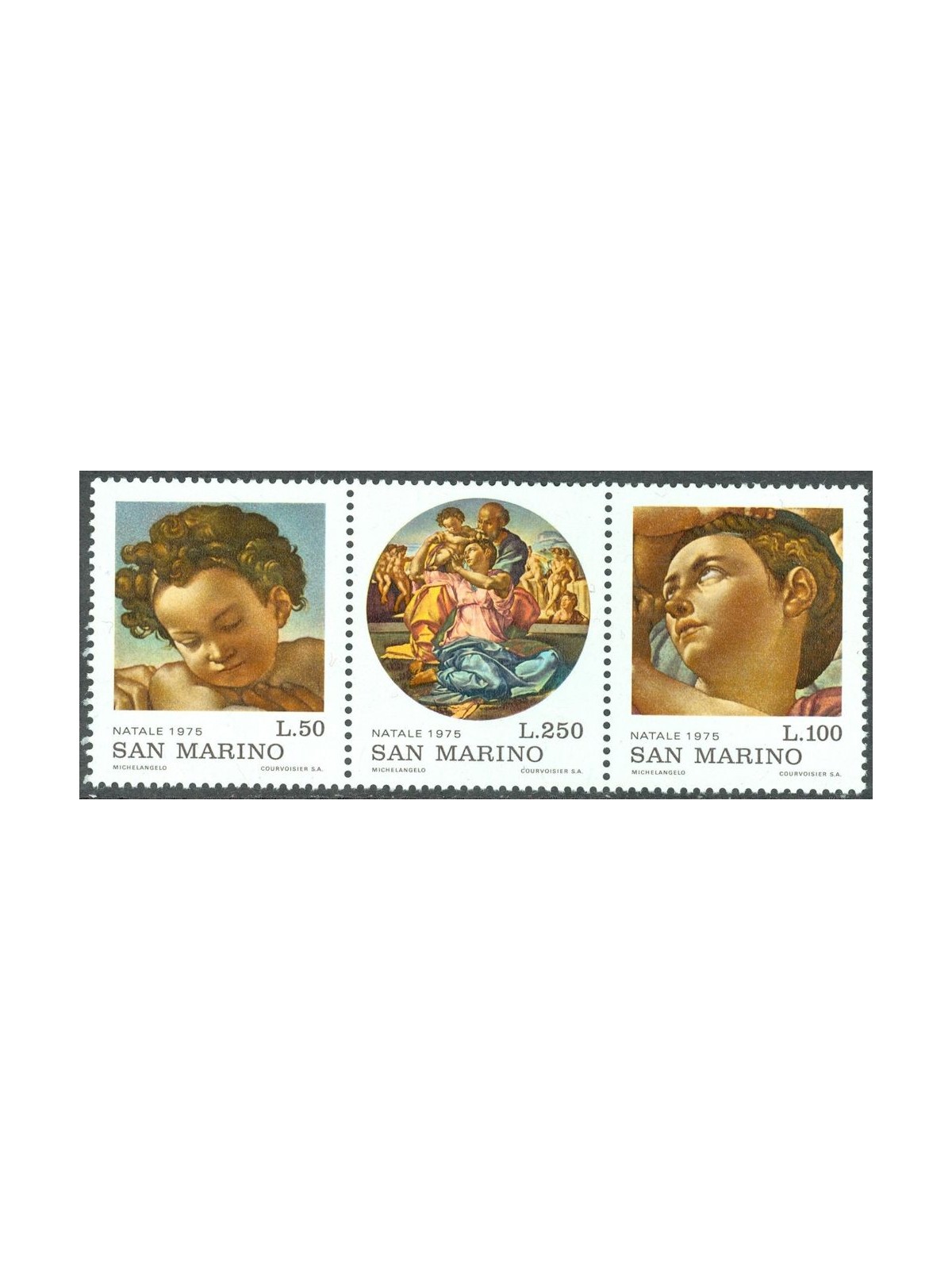 SAN MARINO 1975 Christmas 3v MNH**