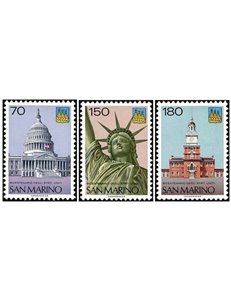 SAN MARINO 1976 Bicentenario degli Stati Uniti 3v MNH**