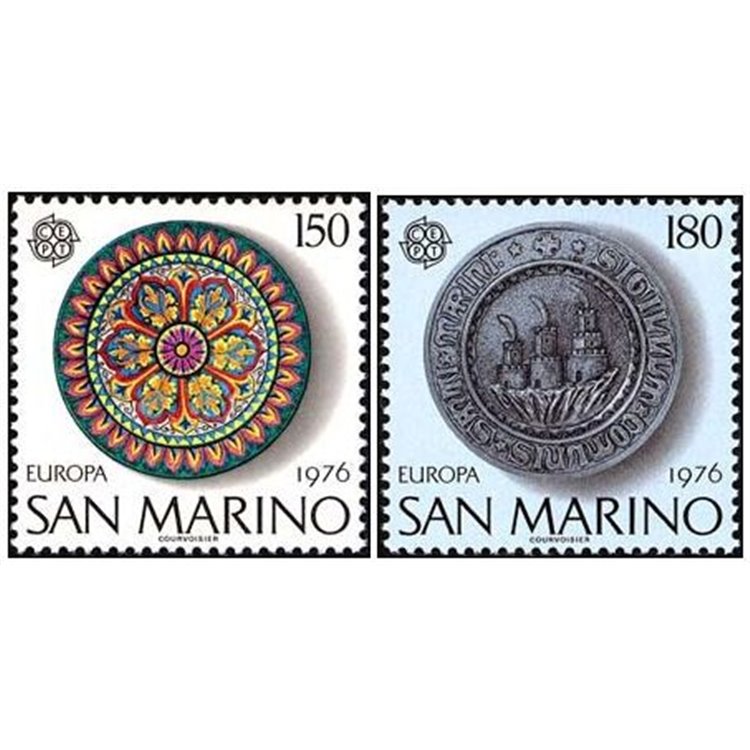 SAN MARINO 1976 Europe 2v MNH**