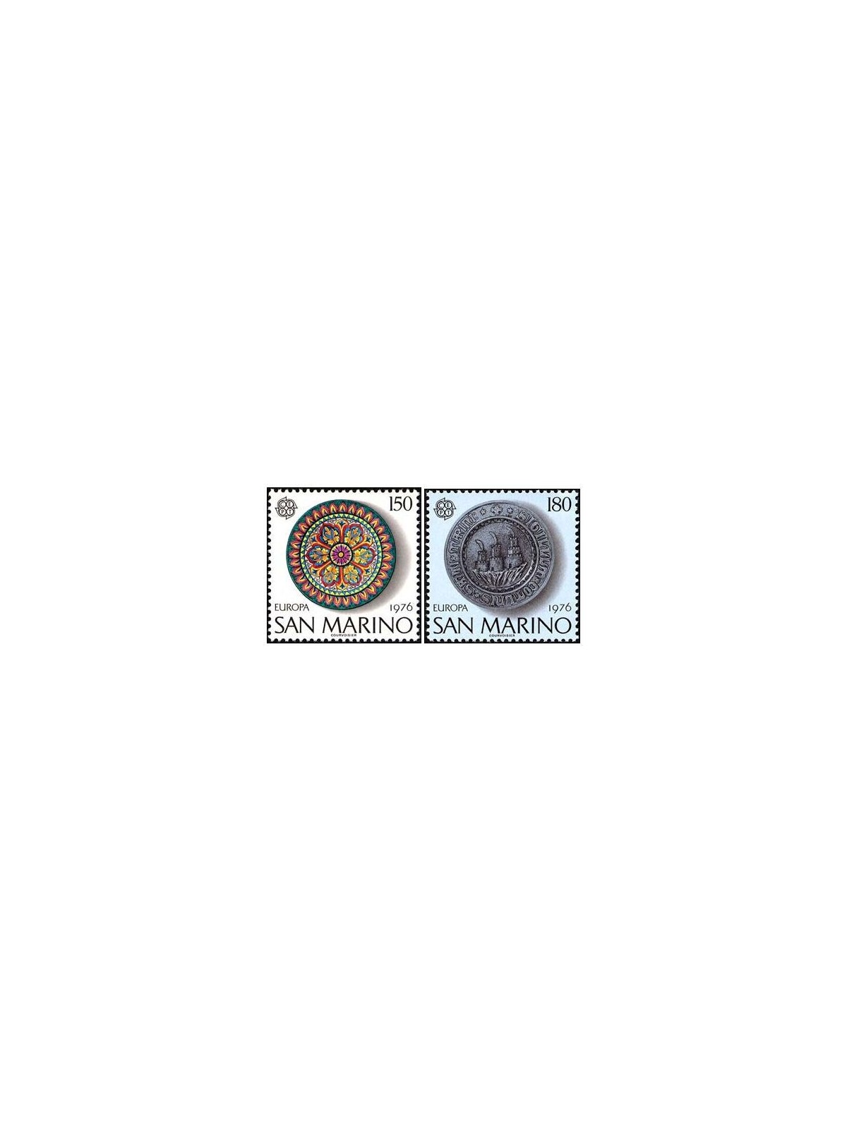 SAN MARINO 1976 Europe 2v MNH**