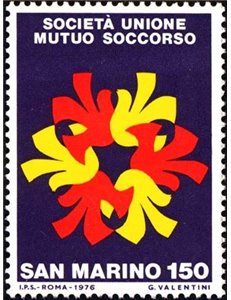 SAN MARINO 1976 Società di mutuo soccorso MNH**