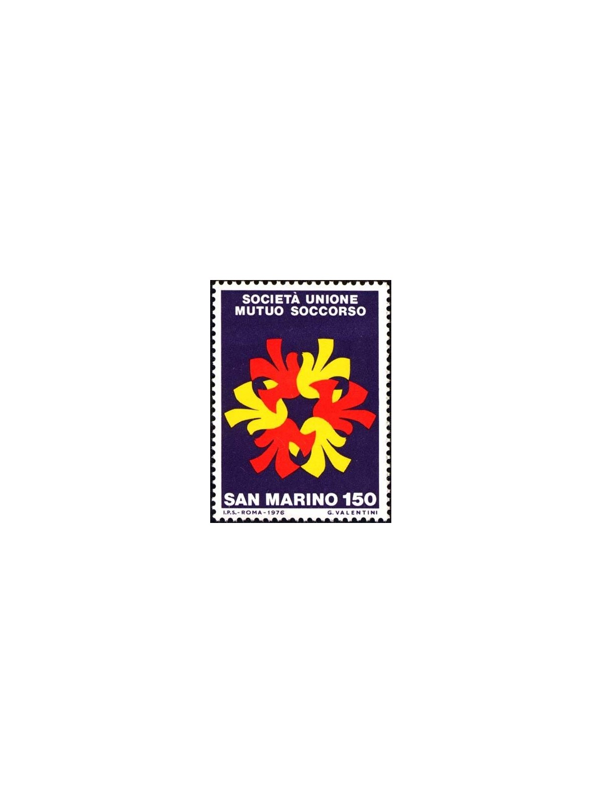 SAN MARINO 1976 Società di mutuo soccorso MNH**