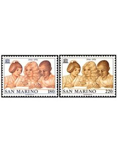 SAN MARINO 1976 Unesco 2v MNH**