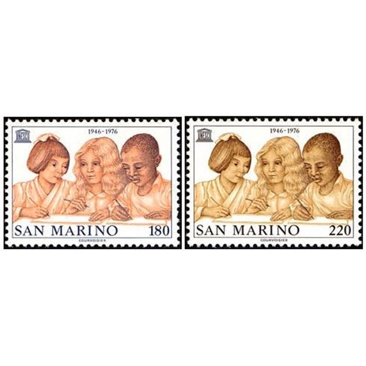 SAN MARINO 1976 Unesco 2v MNH**