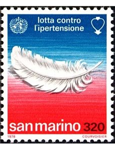 SAN MARINO 1978 Fight against Hypertension MNH**