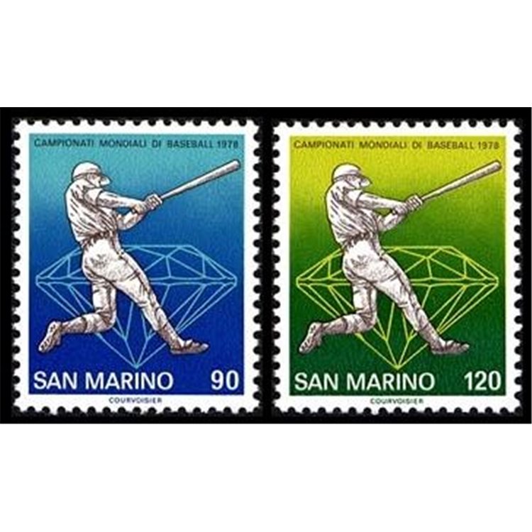SAN MARINO 1978 World Baseball Championships 2v MNH**