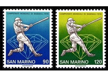 SAN MARINO 1978 World Baseball Championships 2v MNH**