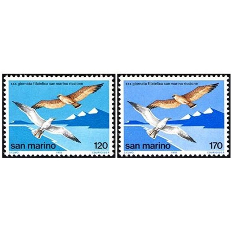 SAN MARINO 1978 Stamp Fair 2v MNH**