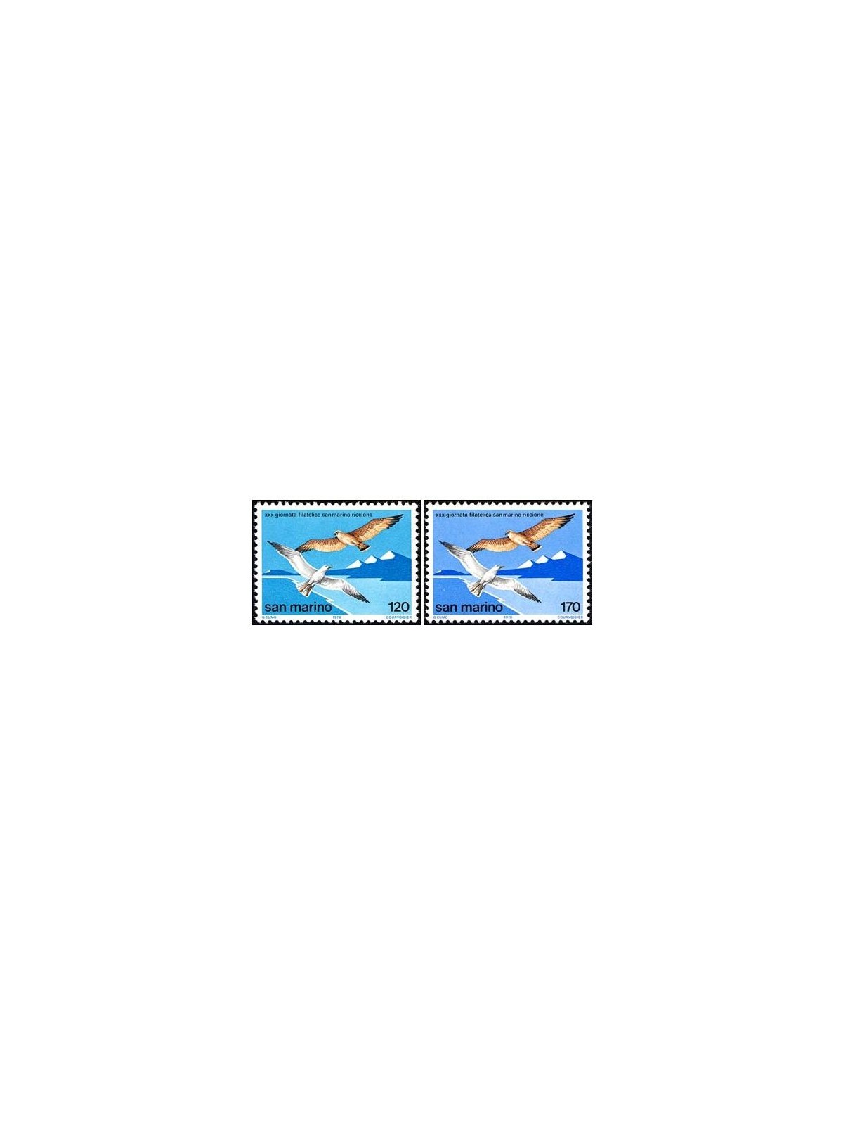 SAN MARINO 1978 Stamp Fair 2v MNH**