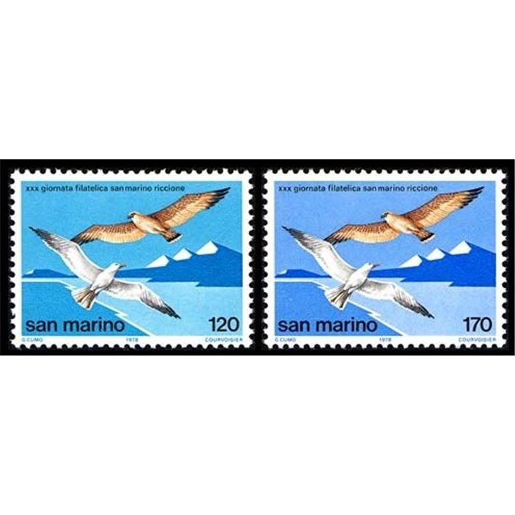 SAN MARINO 1978 Fiera del francobollo 2v MNH**