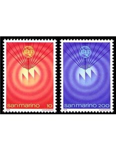 SAN MARINO 1978 Telecommunications Day 2v MNH**