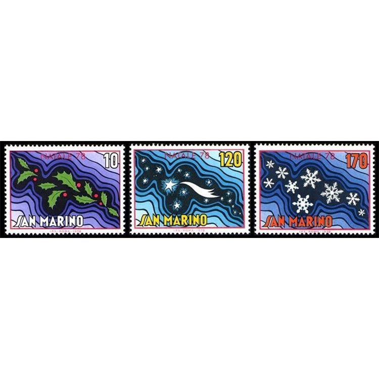 SAN MARINO 1978 Natale 3v MNH**