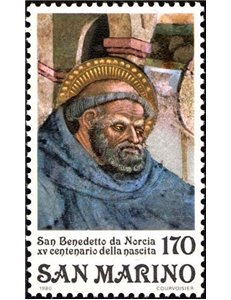 SAN MARINO 1980 San Benedetto da Norcia MNH**