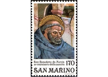 SAN MARINO 1980 Saint Benedict of Norcia MNH**