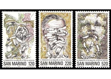 SAN MARINO 1980 World Health Day 3v MNH**