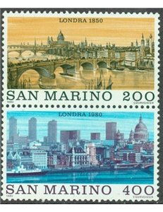 SAN MARINO 1980 Vedute di Londra 2v MNH**