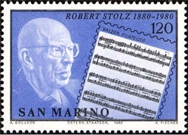 SAN MARINO 1980 Robert Stolz MNH**