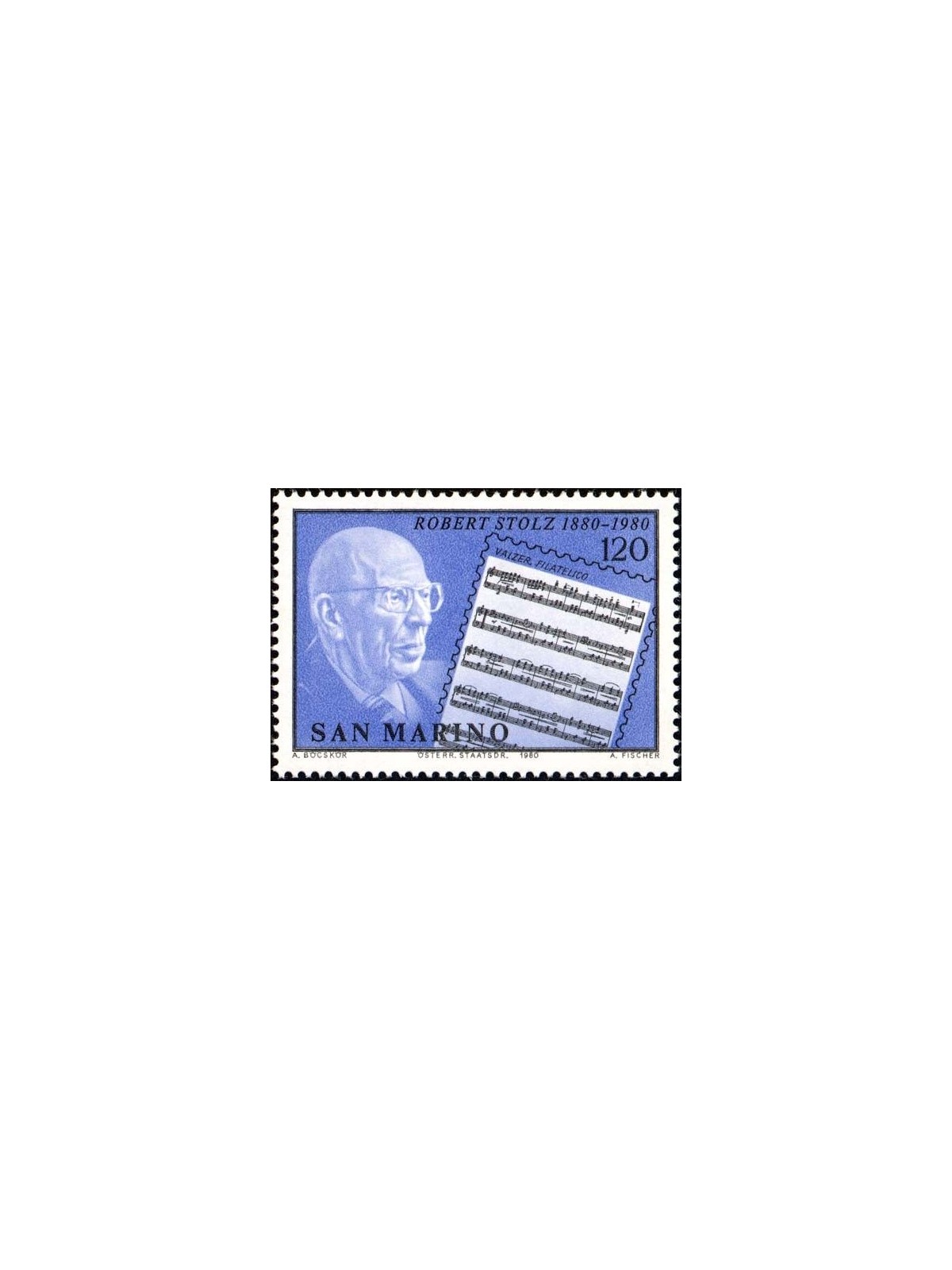 SAN MARINO 1980 Robert Stolz MNH**
