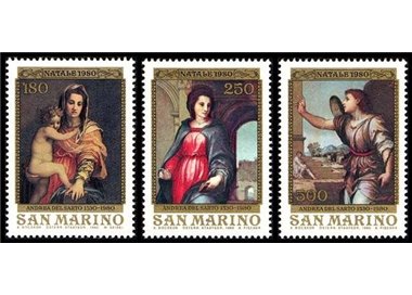 SAN MARINO 1980 Natale 3v MNH**