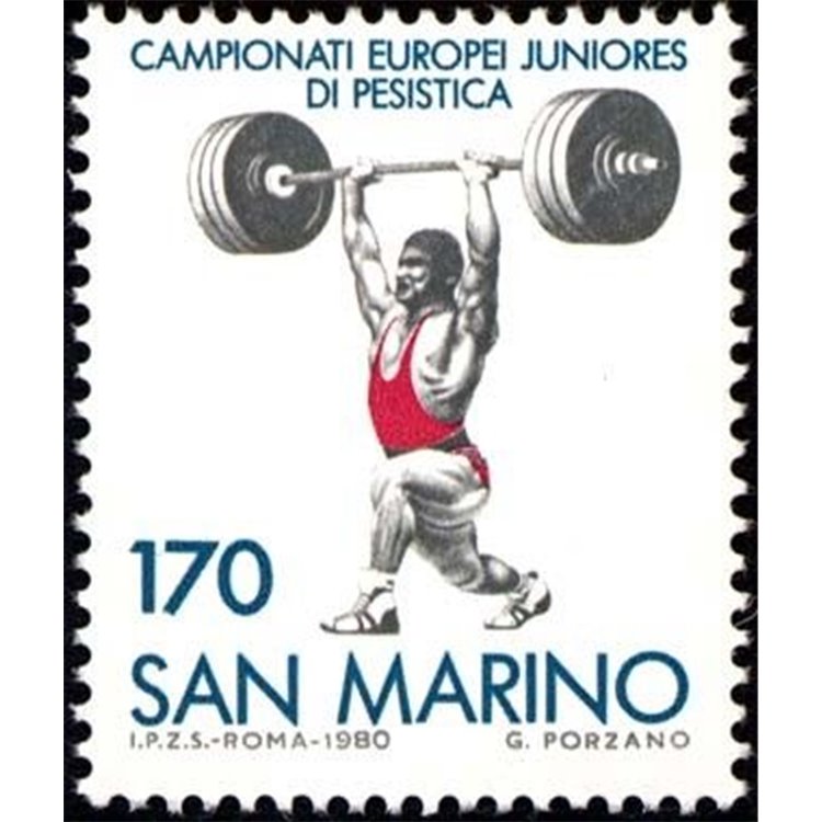 SAN MARINO 1980 Weightlifting MNH**