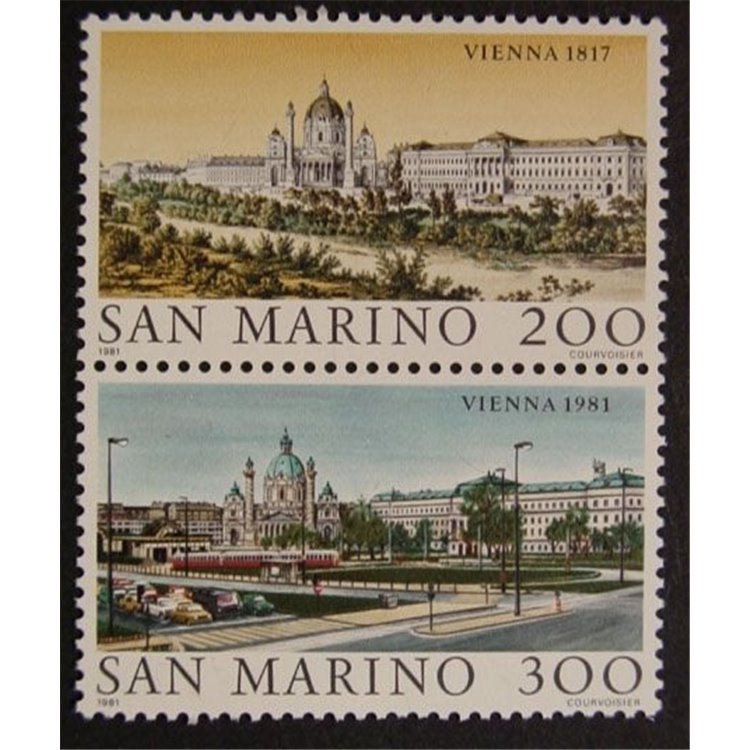 SAN MARINO 1981 Views of Vienna 2v MNH**