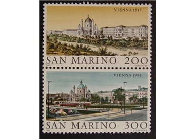 SAN MARINO 1981 Vedute di Vienna 2v MNH**