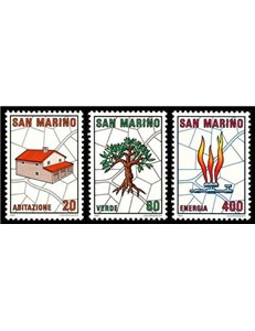 SAN MARINO 1981 General Urban Plan 3v MNH**