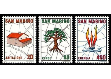 SAN MARINO 1981 Piano regolatore generale 3v MNH**