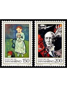 SAN MARINO 1981 Pablo Picasso 2v MNH**
