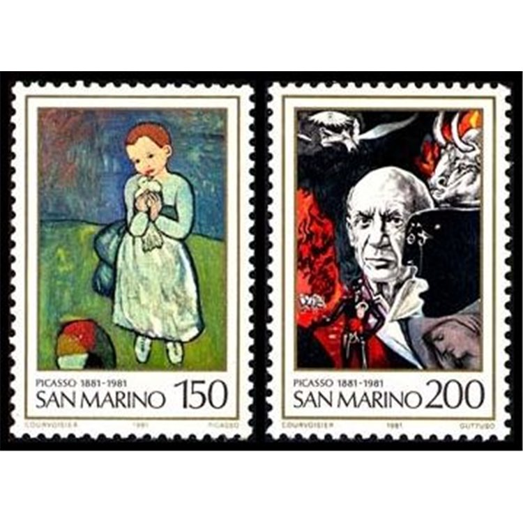 SAN MARINO 1981 Pablo Picasso 2v MNH**