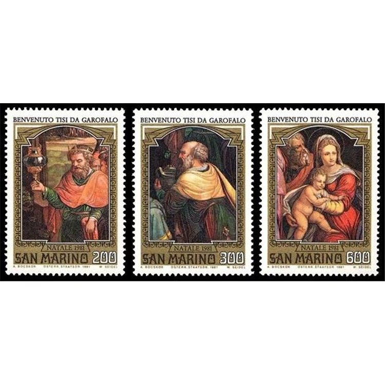 SAN MARINO 1981 Natale 3v MNH**