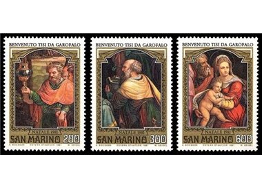 SAN MARINO 1981 Christmas 3v MNH**